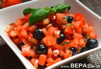 Tomaten-Heidelbeer-Salat